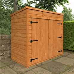 6 x 3 Tongue and Groove PENT Bike Shed (12mm Tongue and Groove Floor and PENT Roof)