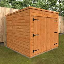 6 x 6 Tongue and Groove PENT Bike Shed (12mm Tongue and Groove Floor and PENT Roof)