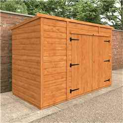 8 x 4 Tongue and Groove PENT Bike Shed (12mm Tongue and Groove Floor and PENT Roof)