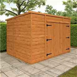 8 x 6 Tongue and Groove PENT Bike Shed (12mm Tongue and Groove Floor and PENT Roof)