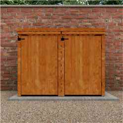Double Bin Store (12mm Tongue and Groove Floor and PENT Roof)