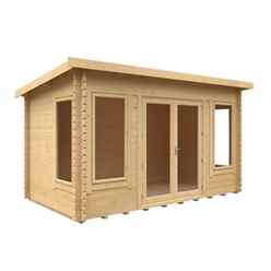 14ft x 8ft 44mm Log Cabin (19mm Tongue and Groove Floor and Roof) 