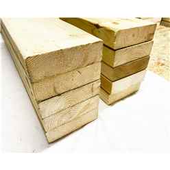 PACK OF 10 -  LENGTH 4.8m - Structural Graded C24 Timber 6" x  2" Joists (Decking) 47mm x 150mm ( 6 x  2)  - Pressure Treated Timber