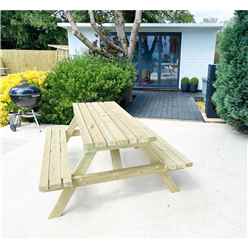 Deluxe Heavy Duty Picnic Table - 1500mm Length - 6 Seater