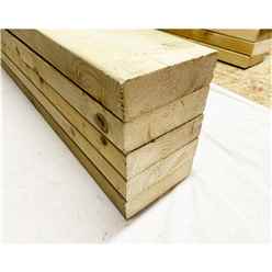 PACK OF 5 -  LENGTH 2.4m - Structural Graded C24 Timber 6" x  2" Joists (Decking) 47mm x 150mm ( 6 x  2)  - Pressure Treated Timber