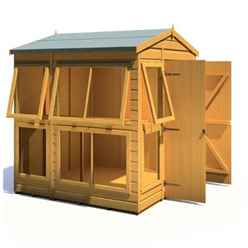 INSTALLED - 6 x 6 - Apex Sun Hut - Potting Shed 