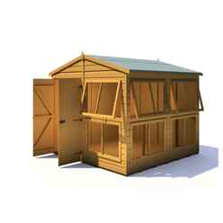 INSTALLED - 8 x 8 - Apex Sun Hut - Potting Shed 