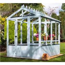INSTALLED 6 x 8 (1.82m x 2.43m) - Wooden Greenhouse