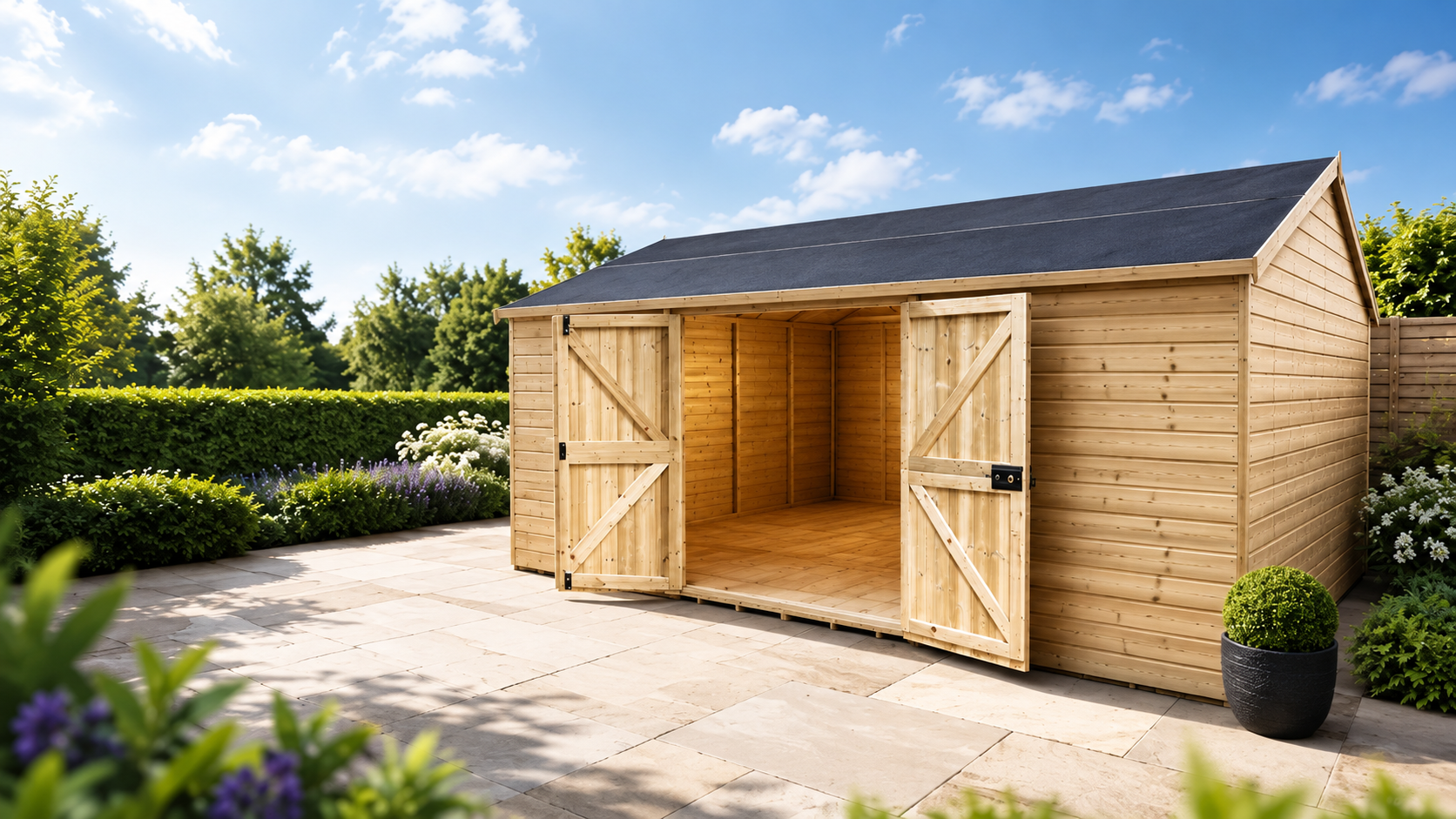 15 x 14 Windowless Reverse Premier Pressure Treated Apex Workshop