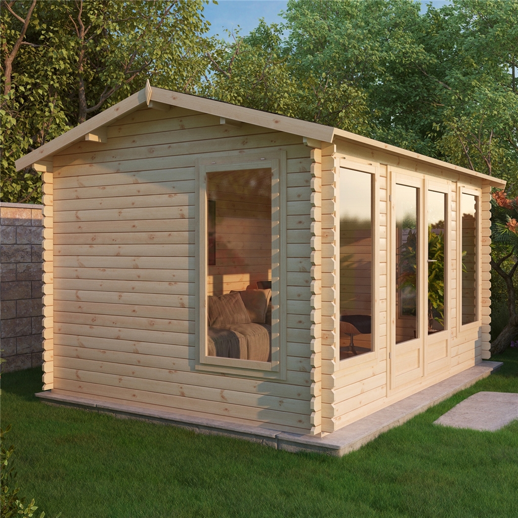 4m x 3m Premier Home Office Log Cabin