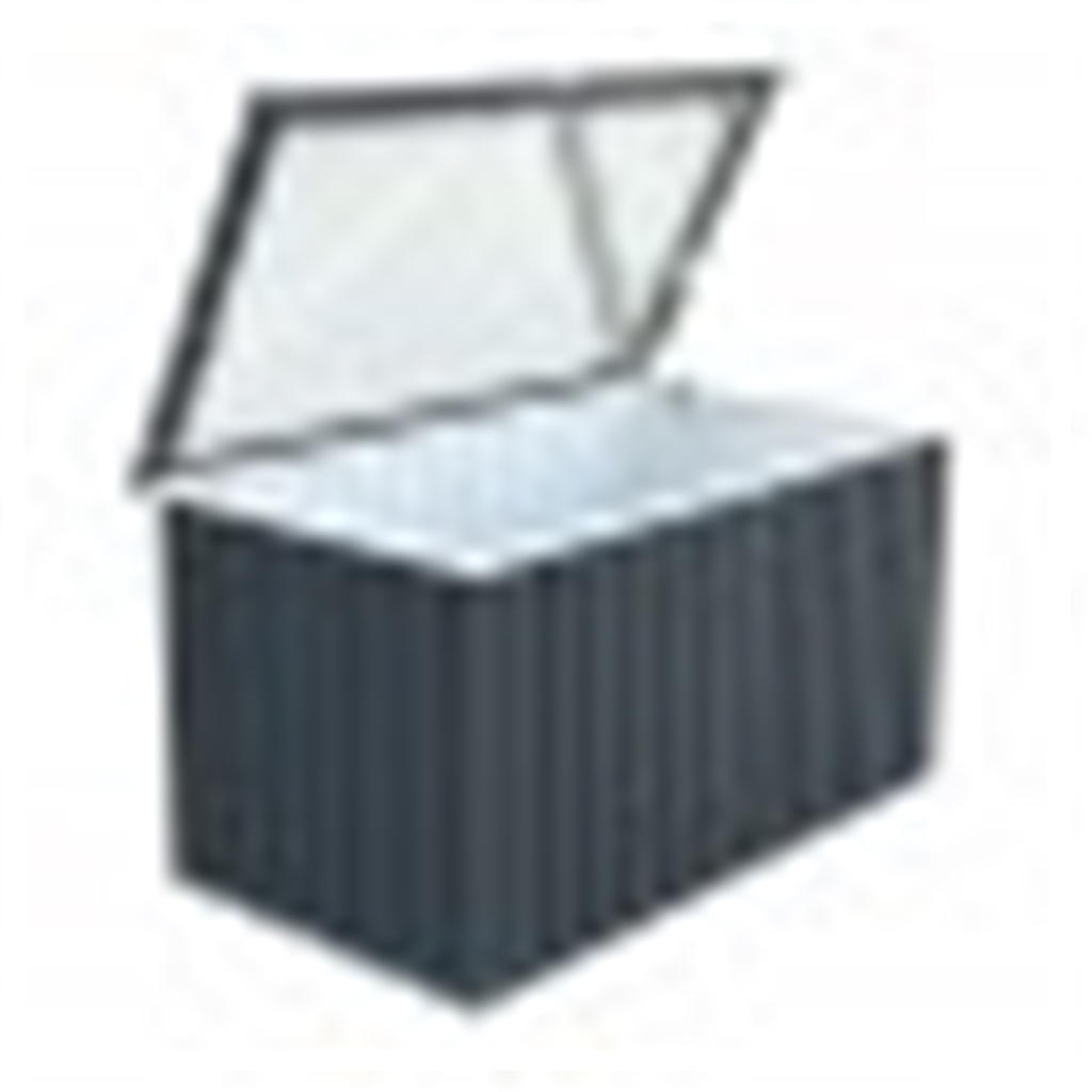 4 x 2 Value Metal Storage Box Anthracite Grey (1.34m x 0.73m)