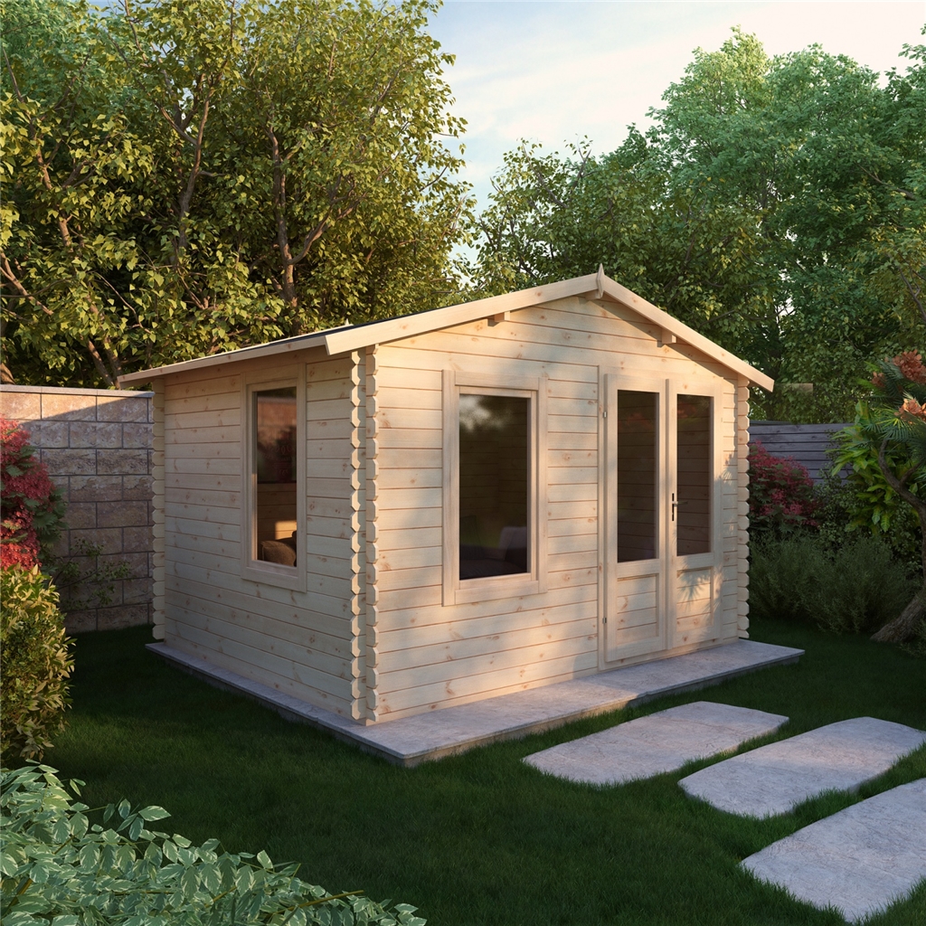 3 43m X 2 70m Budget Log Cabin
