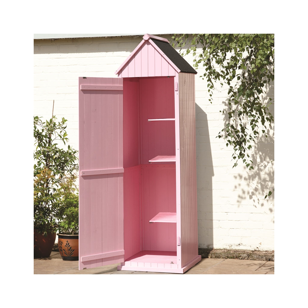 pink brighton beach style apex sentry shed 2ft x 2ft