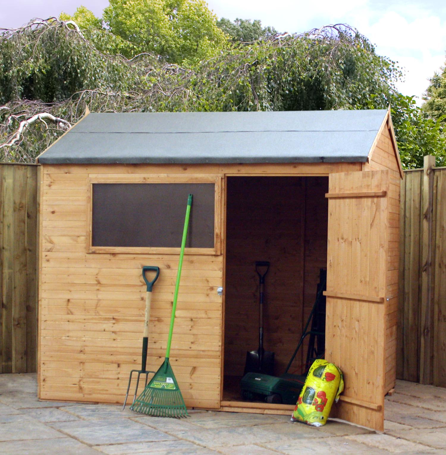 escape installed 6 x 8 wooden tongue and groove reverse apex garden shed with 1 window and single door 10mm solid osb floor includes installation - Garden Sheds 6 X 8 escape installed 6 x 8 wooden tongue and groove reverse apex garden shed with 1 window and single door 10mm solid osb floor includes installation - Garden Sheds 6 X 8