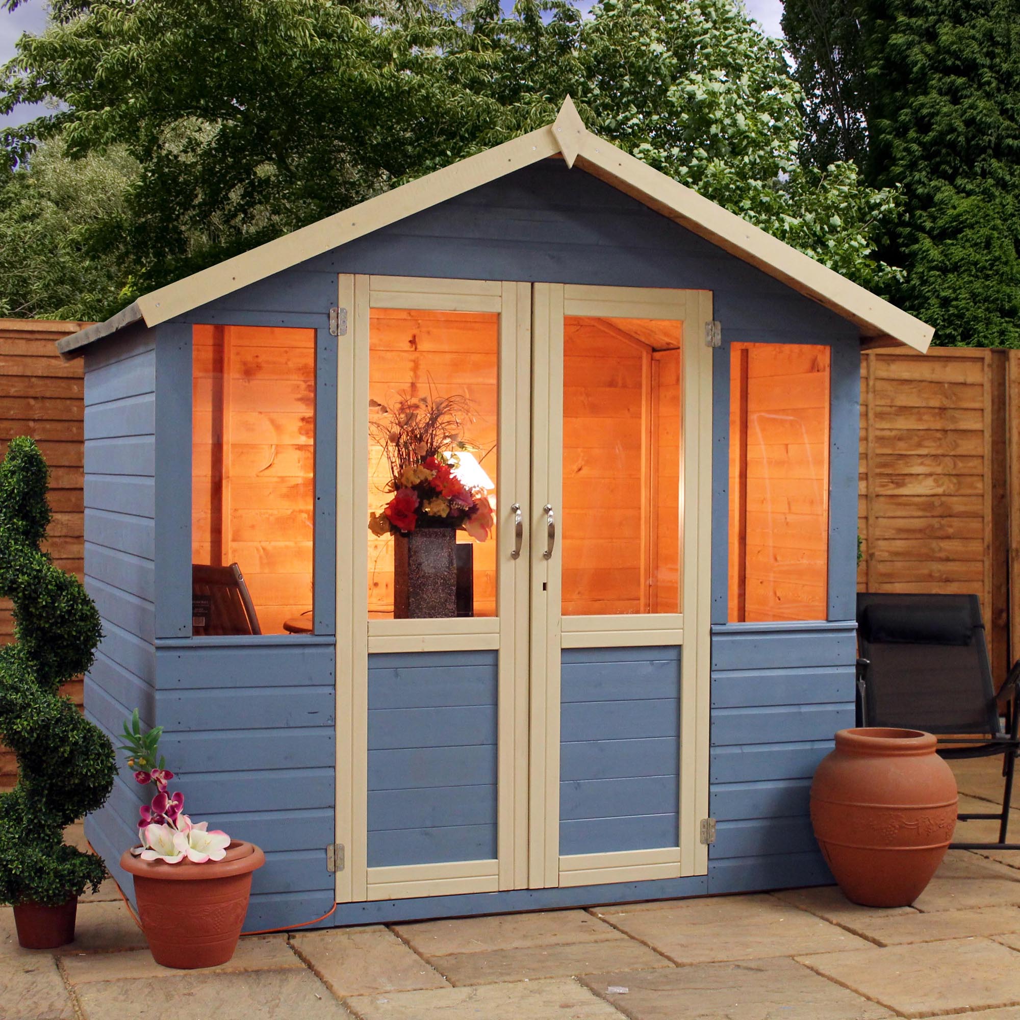 7 x 5 premier wooden garden summerhouse