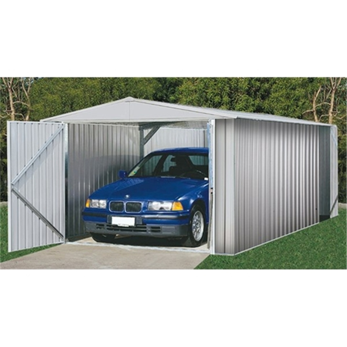 10 x 20 Utility Zinc Metal Shed