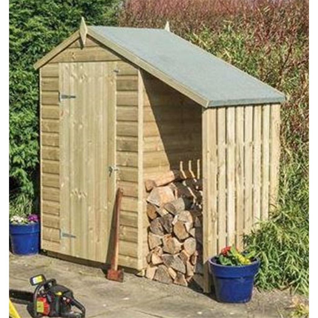 installed deluxe 4 x 3 oxford shed with lean to