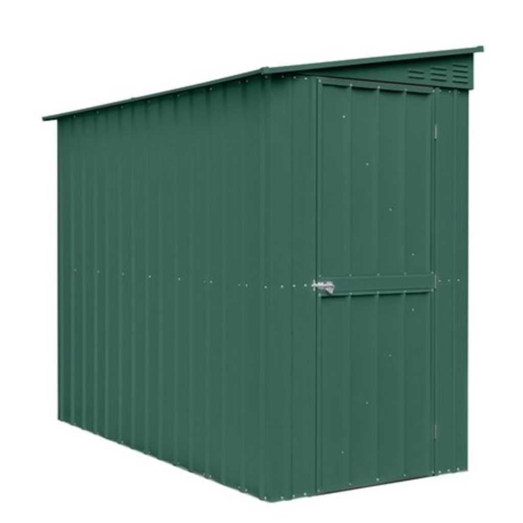 4 x 8 Premier EasyFix - Lean To Pent - Metal Shed - Heritage Green (1 ...