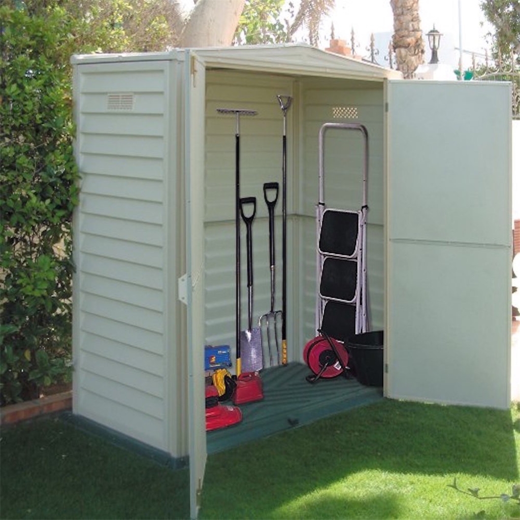 5 x 3 deluxe plastic pvc shed