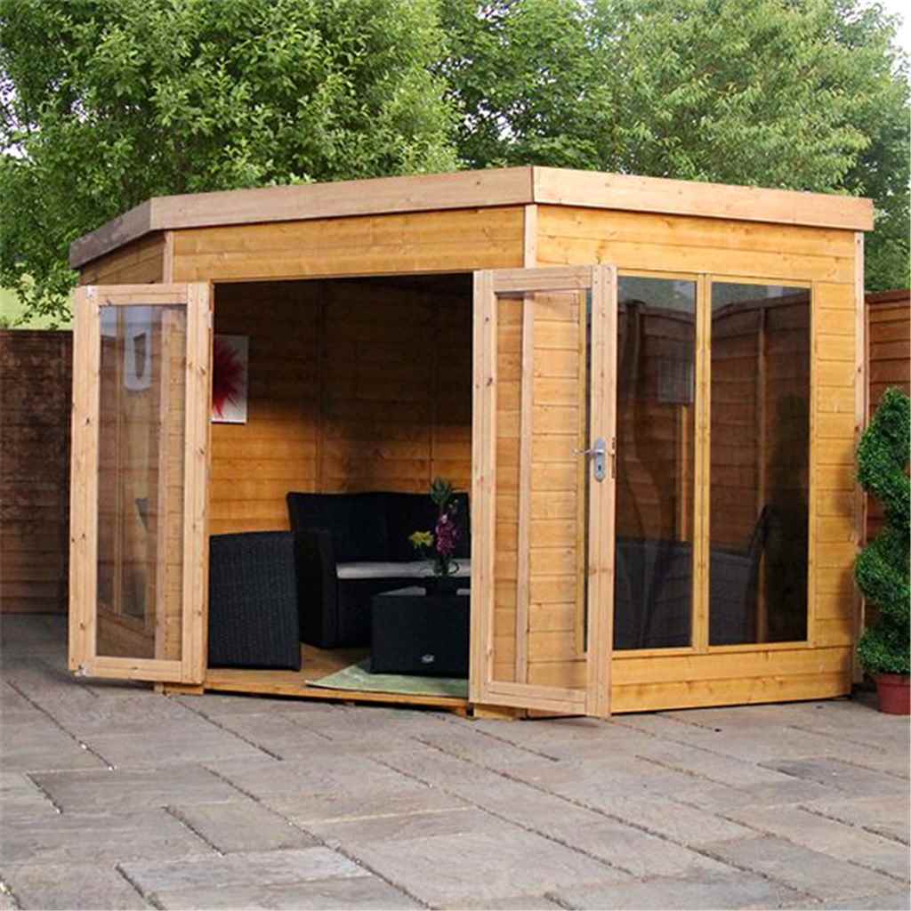 9 x 9 Premier Wooden Corner Summerhouse
