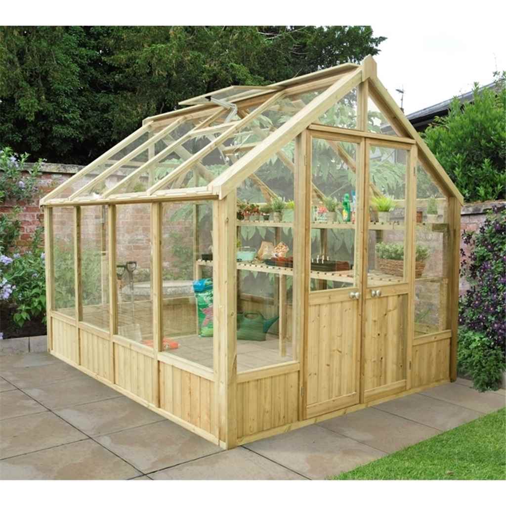 10ft x 8ft Pressure Treated Greenhouse INSTALLED