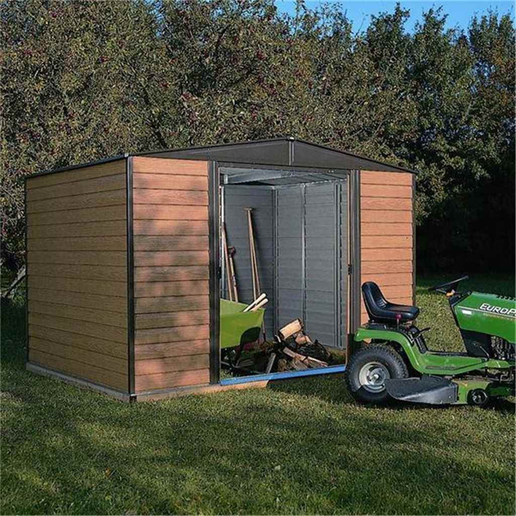 10 x 8 Deluxe Woodvale Metal Shed - Including Floor