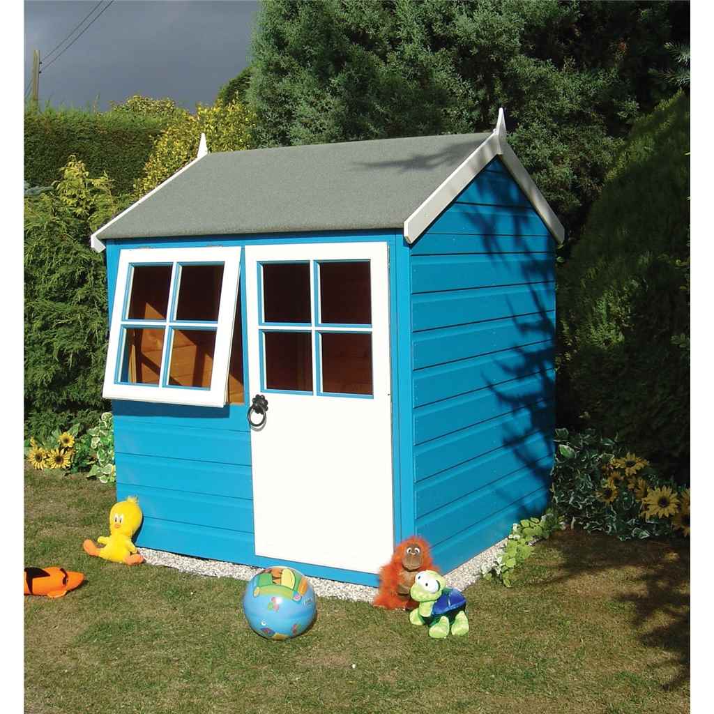 INSTALLED 4 x 4 (1.19m x 1.19m) Wooden Playhouse