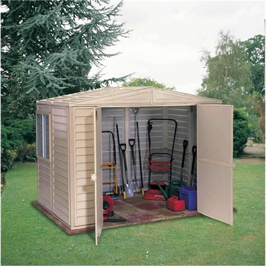 6 x 8 Deluxe Plastic PVC Shed