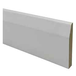 PACK OF 5 (Total 5 Units) - 18mm x 68mm White Primed MDF Chamfered & Rounded Architrave - 2700mm Length