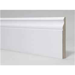 PACK OF 5 (Total 5 Units) - 18mm x 68mm White Primed MDF Ogee Architrave - 2700mm Length