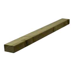 PACK OF 20 (Total 20 Units) - 47mm x 75mm C16 Kiln Dried Regularised Sawn Treated Timber - 4800mm Length