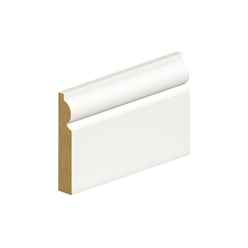 PACK OF 15 (Total 15 Units) - 14.5mm Thick Primed MDF Torus Skirting Board - 14.5mm (T) x 94mm (W) x 4200mm (L)