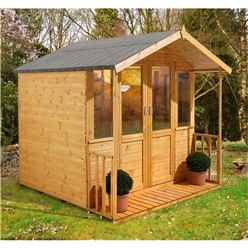 INSTALLED 7 x 7 Apex Summerhouse - INCLUDES INSTALLATION