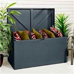 Deluxe Ironwood Anthracite Deck Box & Assembly
