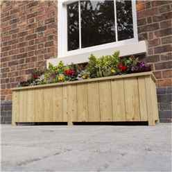 Deluxe Wooden Highgrove Rectangle Planter -Large