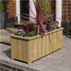 Deluxe Wooden Highgrove Rectangle Planter -Medium