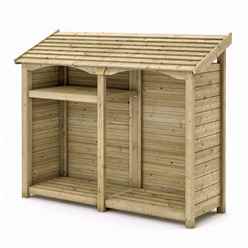 Deluxe Wooden Highgrove Premium Double Log Store