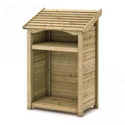 Deluxe Wooden Highgrove Premium Single Log Store