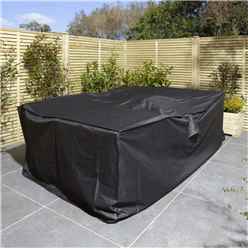 Premium Black Outdoor Cover For Large Bistro Set / Companion Seat / 3 Seat Bench