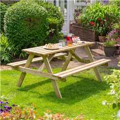 Traditional Picnic Table - 1.5m