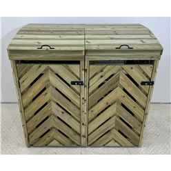 HideawayHaus Deluxe Double Wheelie Bin Storage Unit