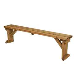 Greenstead Garden Bench Seat - 210cm - Rustic Finish