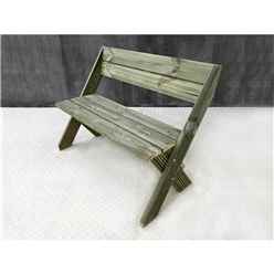Hillmere Wooden Garden Bench - Rustic Finish