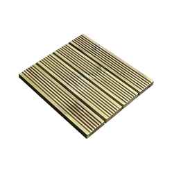 Pack Of 1 (Total 1 Unit) Oakridge Patio 38cm x 38cm Tile Decking Kit - Rustic Brown