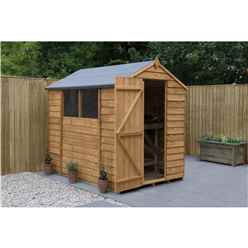 7ft x 5ft Overlap Apex Shed + 2 Windows (2.1m x 1.5m) - Modular