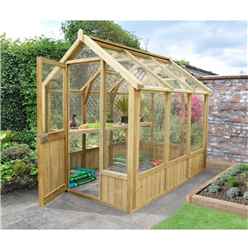 INSTALLED 8 x 6 Pressure Treated Greenhouse - INCLUDES INSTALLATION