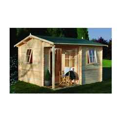 3.6m x 3.6m Log Cabin - 28mm Wall Thickness **Includes Free Shingles**