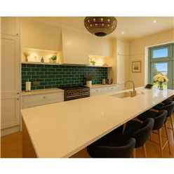 Deep Green Gloss Metro Tiles (50 Pack - 1 Box – 1m2 Coverage) - Kitchen - Premium Ceramic Wall Finish - Inspired by New York Subway & SoHo Style - Includes UK Delivery