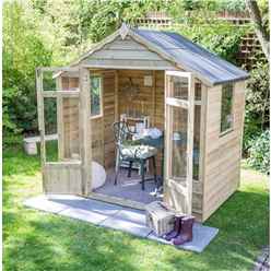 7 x 5 Pressure Treated Overlap Summerhouse (219cm X 146cm) (CORE)