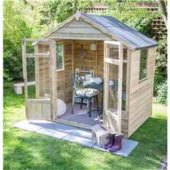 8 x 6 Pressure Treated Overlap Summerhouse (258cm X 193cm) (CORE)